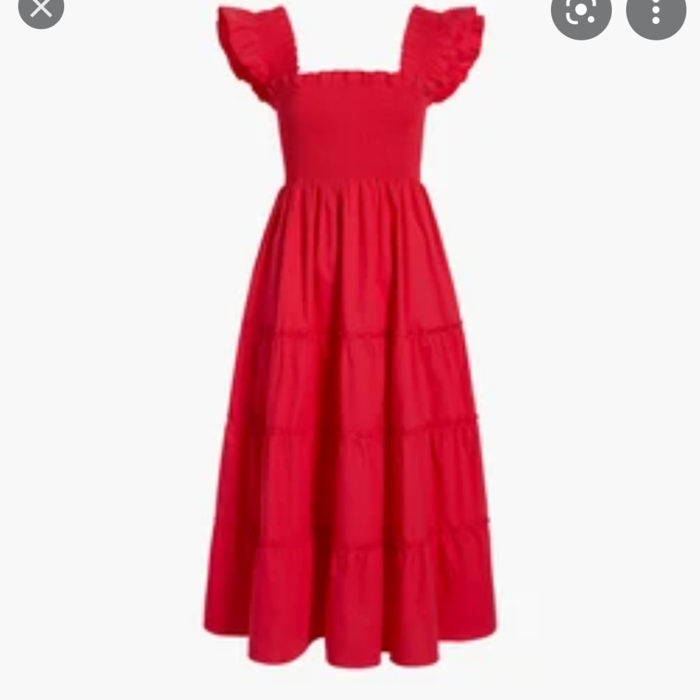 Red Ellie nap dress